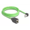 Tinklo kabelis DeLOCK 80887 RJ-45 Cat6a 2 m juoda žalia