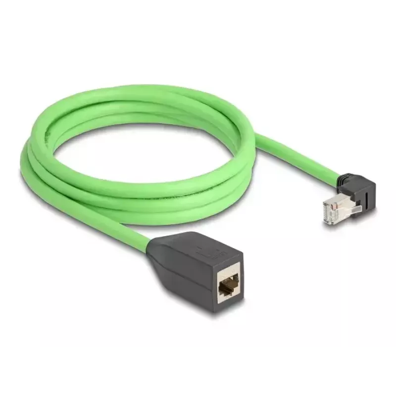 Tinklo kabelis DeLOCK 80887 RJ-45 Cat6a 2 m juoda žalia