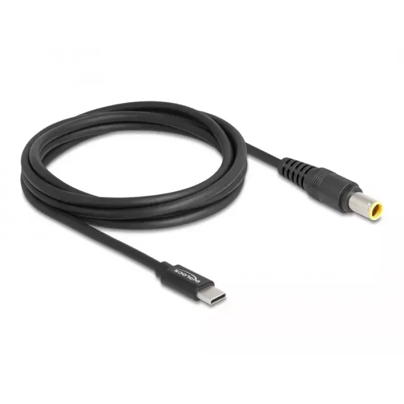 DeLOCK nešiojamojo kompiuterio įkrovimo laidas USB Type-C kištukas į IBM 7,9 x 5,5 mm kištuką 1,5 m 20 V 3 A