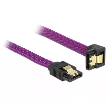 SATA laidas DeLOCK 83696 0,5 m purpurinis