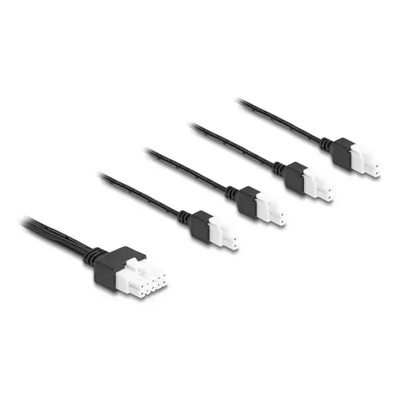 Maitinimo laidas DeLOCK 90173 Juodas 1 m 4 x DC
