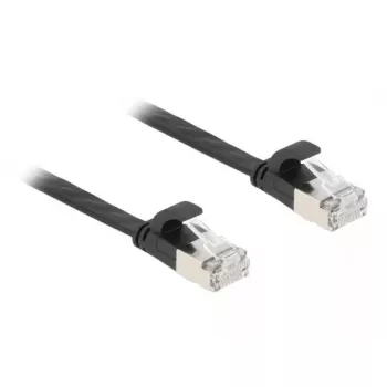 DeLOCK 81164 tinklo kabelis RJ-45 Cat6a 1,5 m juodas