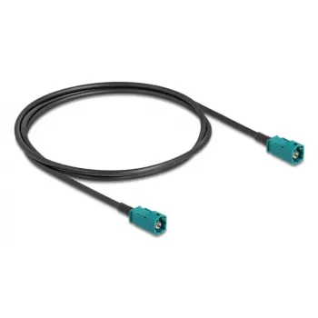Koaksialinis kabelis DELOCK 90678 HSD Z į HSD Z, 1 m, juoda/mėlyna