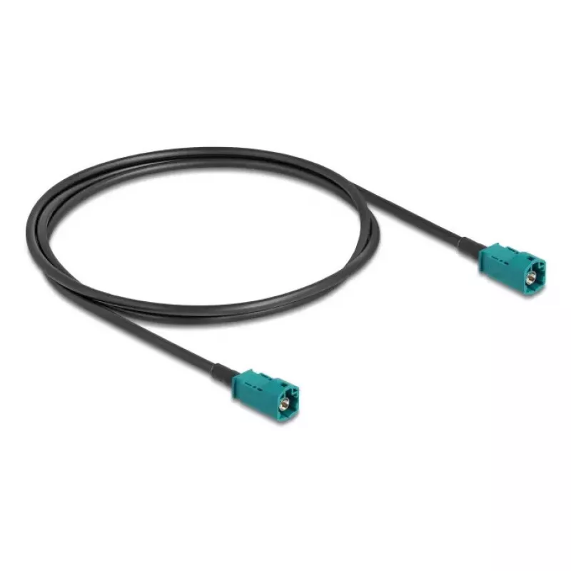 Koaksialinis kabelis DELOCK 90678 HSD Z į HSD Z, 1 m, juoda/mėlyna