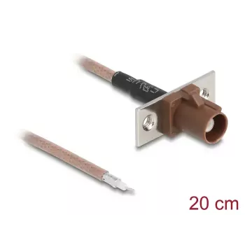 Koaksialinis kabelis DELOCK 90733 RG-316/U 0,2 m su FAKRA F jungtimi