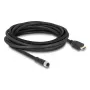 Kabelis DELOCK M12 A koduotas 17 kontaktų lizdas į HDMI kištukas 5 m juodas