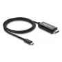DELOCK bendraašis USB-C į HDMI laidas (DP Alt Mode) 4K 60 Hz, USB-C į HDMI, 1 m, juodas