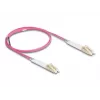 Optical Fiber kabelis DeLOCK LC Duplex to LC Duplex OM4 1m