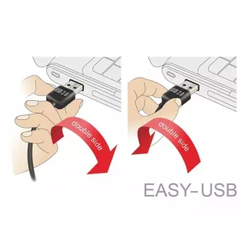 USB laidas DeLOCK 83856 USB 2.0 2m USB A Micro-USB B Juoda