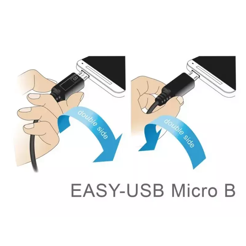 USB laidas DeLOCK 83856 USB 2.0 2m USB A Micro-USB B Juoda