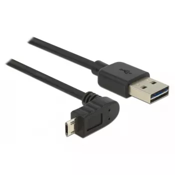 USB laidas DeLOCK 83856 USB 2.0 2m USB A Micro-USB B Juoda