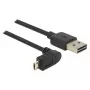 USB laidas DeLOCK 83856 USB 2.0 2m USB A Micro-USB B Juoda