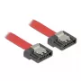 SATA laidas DeLOCK 0,5 m SATA III 7 kontaktų raudonas