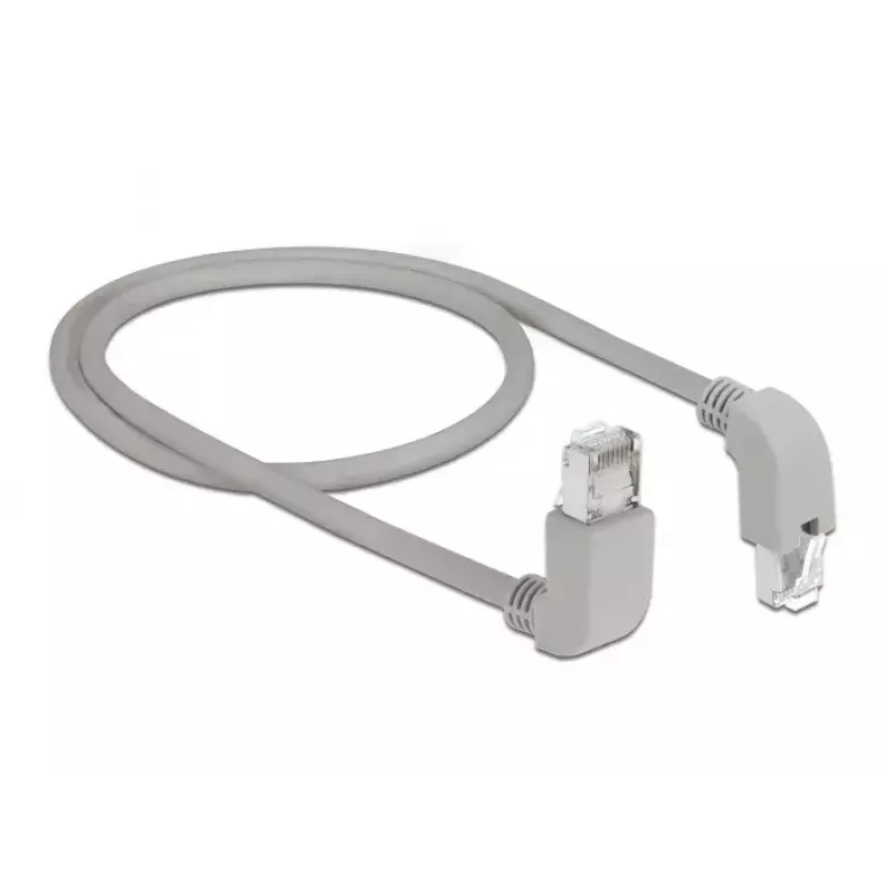 Tinklo kabelis DeLOCK 85870 0,5 m Cat6a S/FTP pilkas
