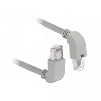 Tinklo kabelis DeLOCK 85870 0,5 m Cat6a S/FTP pilkas