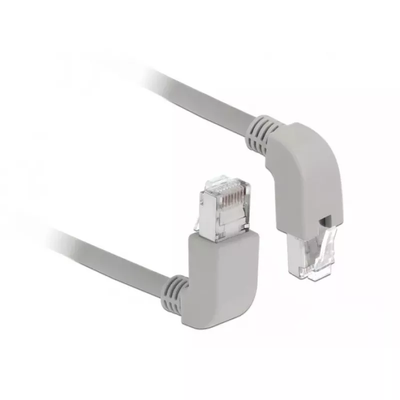 Tinklo kabelis DeLOCK 85870 0,5 m Cat6a S/FTP pilkas