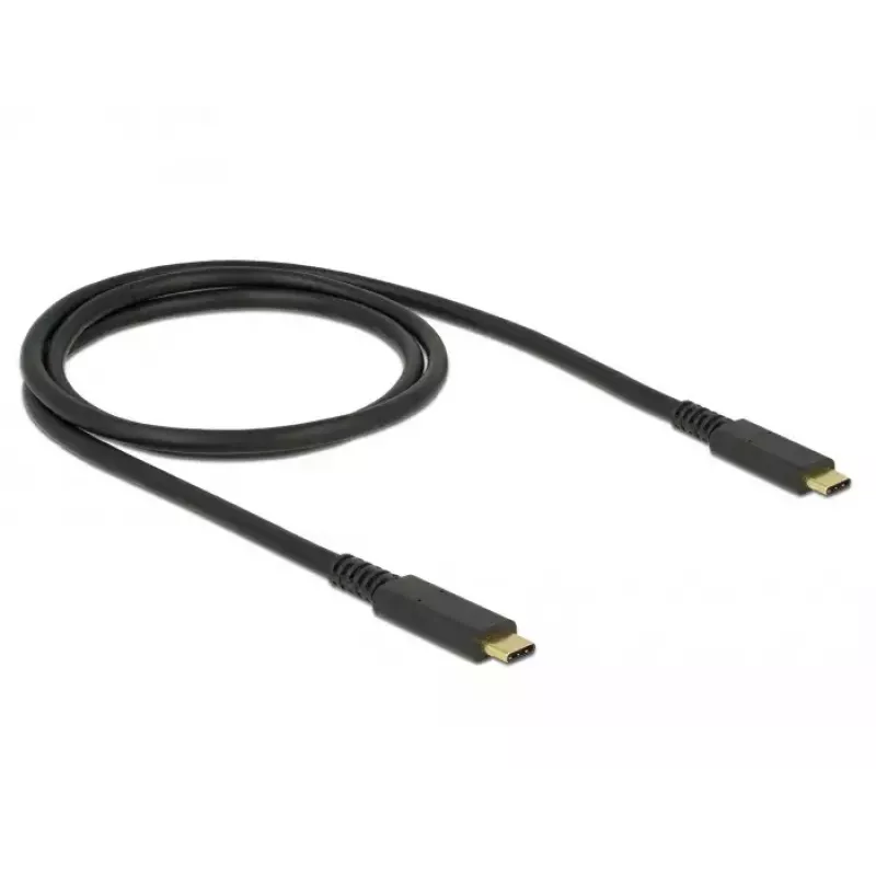 USB laidas DeLOCK 85207 USB 3.2 Gen 2 1m USB C juodas