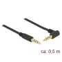 Audio kabelis DeLOCK 85607 0,5m 3,5mm juodas