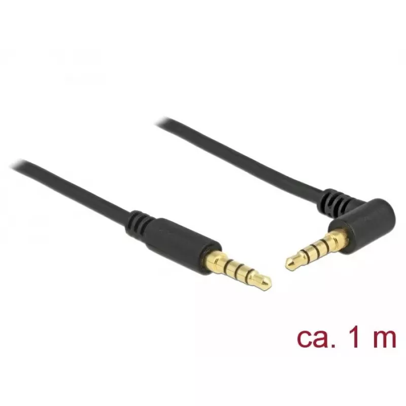 Audio kabelis DeLOCK 85610 1 m 3,5 mm, juodas