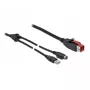 „PoweredUSB“ laidas „DeLOCK 85941“ 24 V USB Type-A Mini-DIN 2 m
