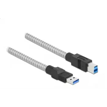 USB laidas DeLOCK 86779 Type-A į Type-B 2 m metalinis apvalkalas