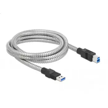USB laidas DeLOCK 86779 Type-A į Type-B 2 m metalinis apvalkalas