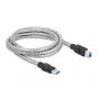 USB laidas DeLOCK 86779 Type-A į Type-B 2 m metalinis apvalkalas