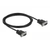 Serijinis kabelis DeLOCK 86574 Juodas 2m RS-232 Sub-D9