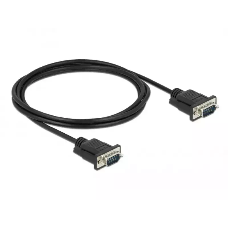 Serijinis kabelis DeLOCK 86574 Juodas 2m RS-232 Sub-D9