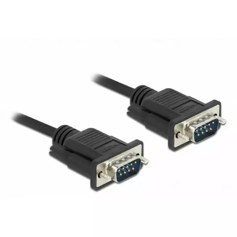 Serijinis kabelis DeLOCK 86574 Juodas 2m RS-232 Sub-D9