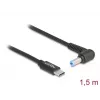 DeLOCK nešiojamojo kompiuterio įkrovimo laidas USB Type-C patinas į Acer 5,5 x 1,7 mm patinas 1,5 m 20 V