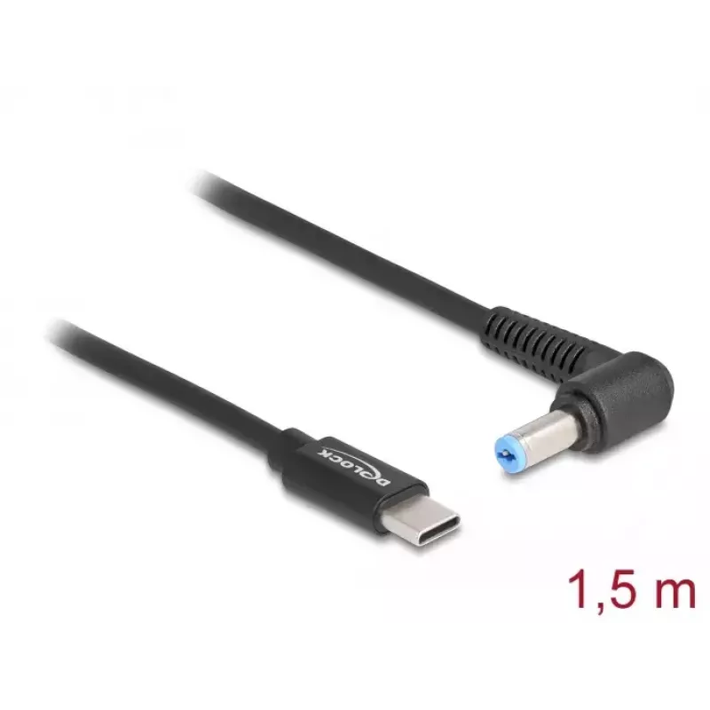 DeLOCK nešiojamojo kompiuterio įkrovimo laidas USB Type-C patinas į Acer 5,5 x 1,7 mm patinas 1,5 m 20 V