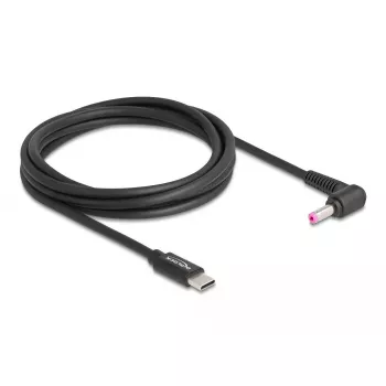 DeLOCK nešiojamojo kompiuterio įkrovimo laidas USB Type-C kištukas – HP 4,8 x 1,7 mm kištukas 1,5 m 20 V