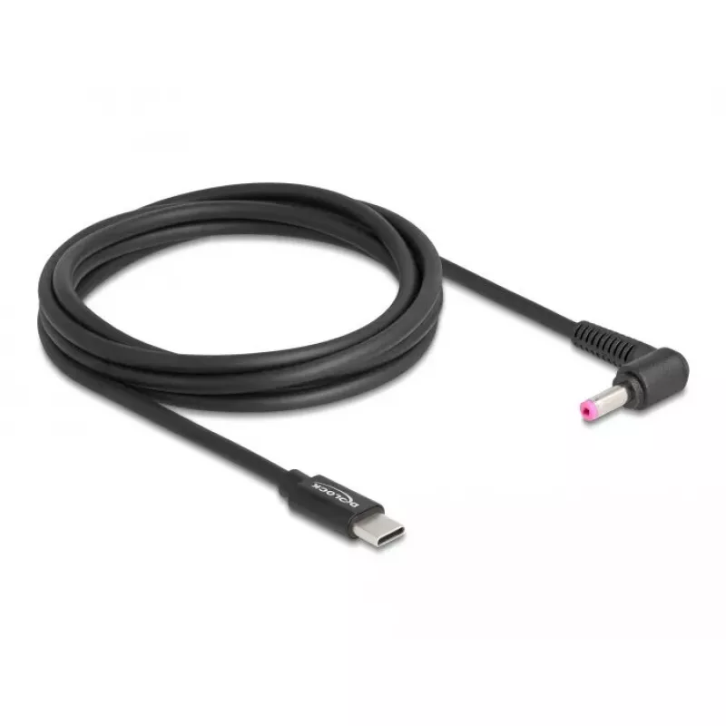 DeLOCK nešiojamojo kompiuterio įkrovimo laidas USB Type-C kištukas – HP 4,8 x 1,7 mm kištukas 1,5 m 20 V