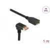 DisplayPort ilginamasis kabelis DeLOCK 90° žemyn lenktas 8K 1m