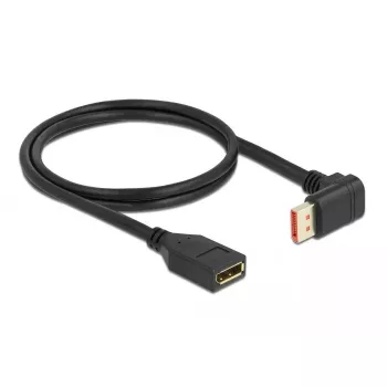 DisplayPort ilginamasis kabelis DeLOCK 90° žemyn lenktas 8K 1m