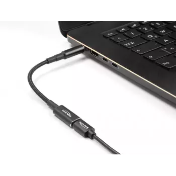 DeLOCK adapterio laidas USB Type-C lizdas į Dell 7,4 x 5,0 mm kištukas 15 cm