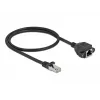 Tinklo ilgintuvas DeLOCK Cat.6A 50 cm juodas