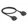 Tinklo ilginamasis laidas DeLOCK Cat.6A 50 cm juodas