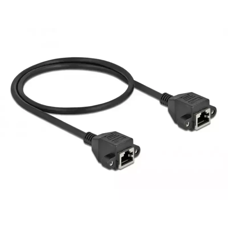 Tinklo ilginamasis laidas DeLOCK Cat.6A 50 cm juodas