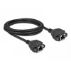 Tinklo prailginimo kabelis DeLOCK Cat.6A 2m juodas