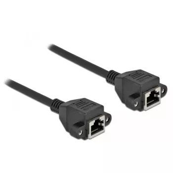 Tinklo prailginimo kabelis DeLOCK Cat.6A 2m juodas