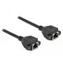 Tinklo prailginimo kabelis DeLOCK Cat.6A 2m juodas