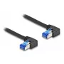 Tinklo kabelis DeLOCK RJ45 Cat.6A S/FTP 2 m juodas