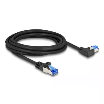 Tinklo kabelis DeLOCK RJ45 Cat.6A S/FTP 3 m juodas