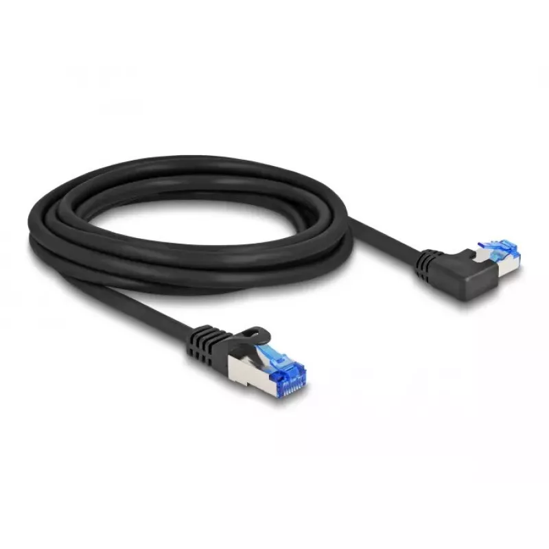 Tinklo kabelis DeLOCK RJ45 Cat.6A S/FTP 3 m juodas