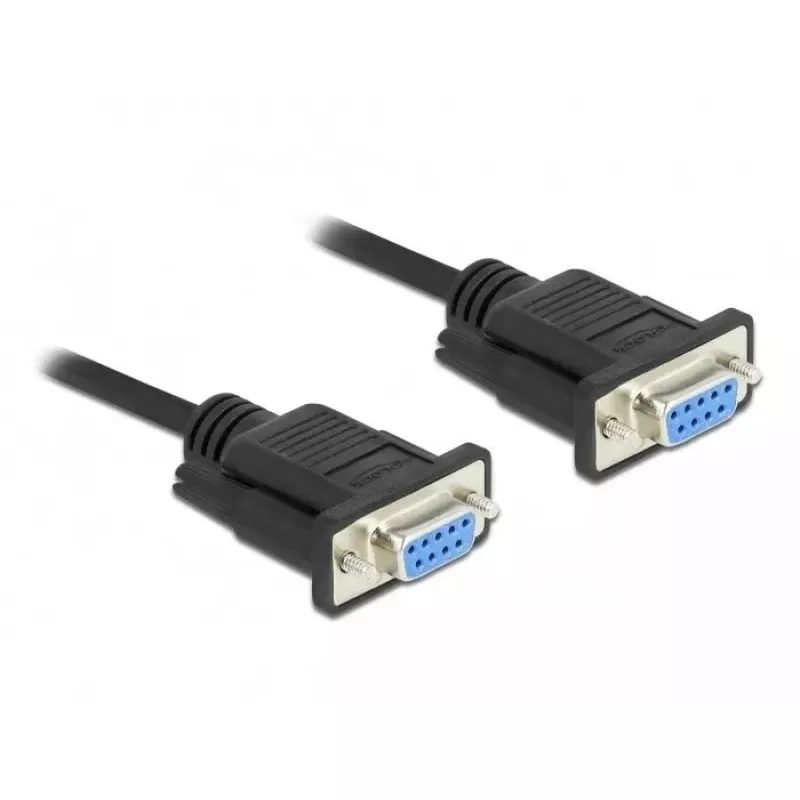 Serijinis laidas DeLOCK 87786 juodas 1m DB-9