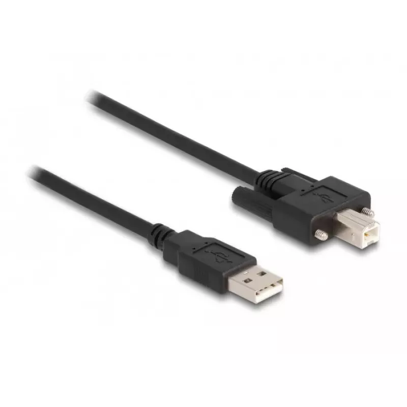 DeLOCK laidas USB 2.0 Type-A kištukas į Type-B kištuką su varžtais, 1 m