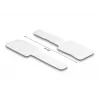 DeLOCK Mini kablio laikiklis su kabliuku ir kilpa L 90 mm x P 24 mm lipnus 10 vnt. balta