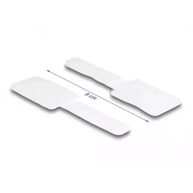 DeLOCK Mini kablio laikiklis su kabliuku ir kilpa L 90 mm x P 24 mm lipnus 10 vnt. balta